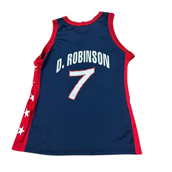 VTG 90s Champion USA David Robinson #7  Basketball Jersey Dream Team / 44 - - Picture 3 of 6
